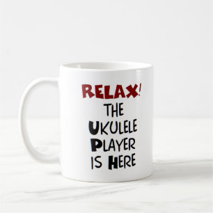 Ukulelespieler ist hier Kaffeetasse