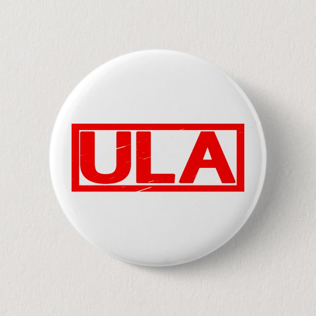 Ula Briefmarke Button (Vorderseite)