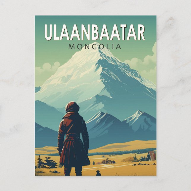 Ulaanbaatar Mongolei - Falconeria Locarno Vintag Postkarte (Vorderseite)