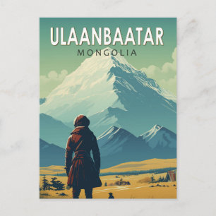 Ulaanbaatar Mongolei Reise Kunst Vintage Postkarte