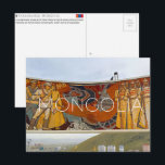 Ulaanbaatar, Mongolia Travel Postcard Postkarte<br><div class="desc">Send this beautiful postcard to your loved ones featuring a socialist-realist mosaic at the Zaisan Memorial depicts scenes of Mongol-Soviet friendship and military history overlooking the modern skyline of Ulaanbaatar.</div>