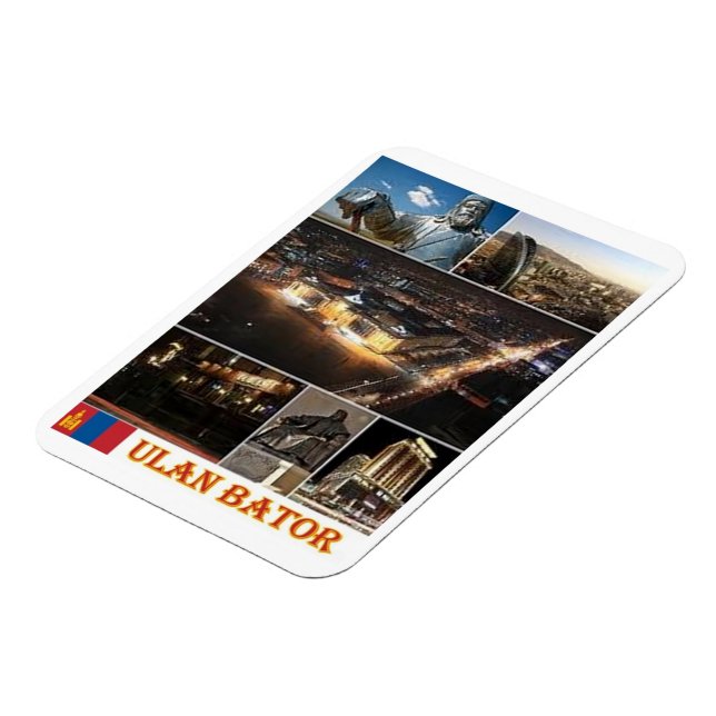 Ulan Bator - Mongolei - Mosaik - Magnet (Linke Seite)