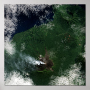 Ulawun Vulkan von Neu-Britannien Gipfel Poster