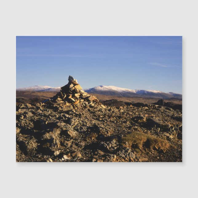 Ullscarf winter Lake District England Magnetkarte (Vorderseite)