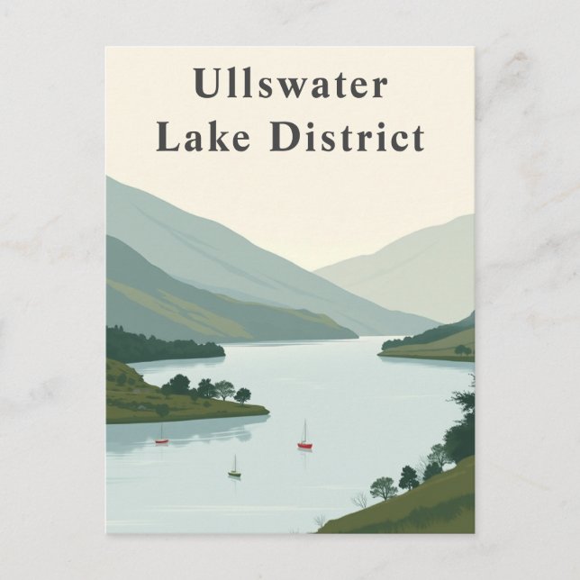 Ullswater, Lake District England Peaks Art Postkarte (Vorderseite)