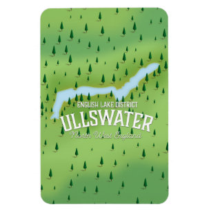 Ullswater Lake District Reiseplan Poster. Magnet