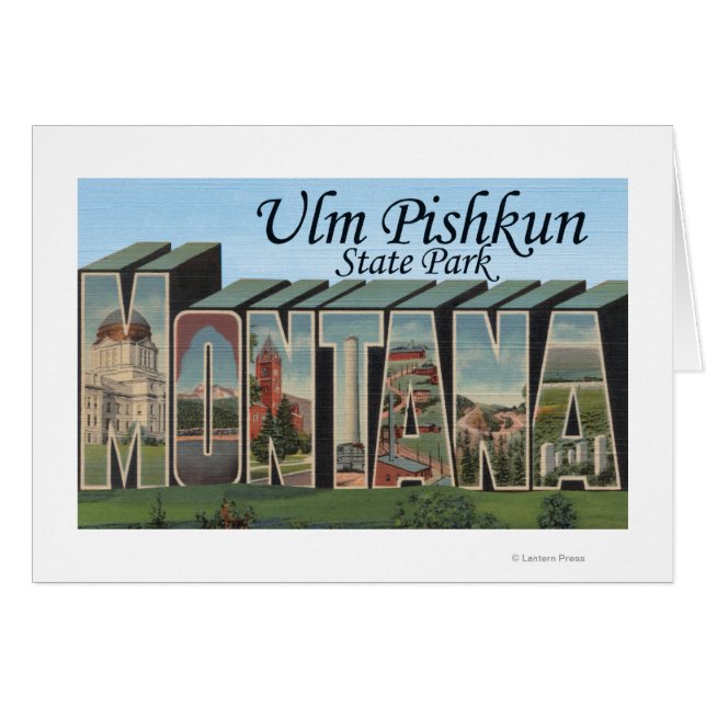 Ulm Pishkun Staat Park, Montana (Vorderseite (Horizontal))