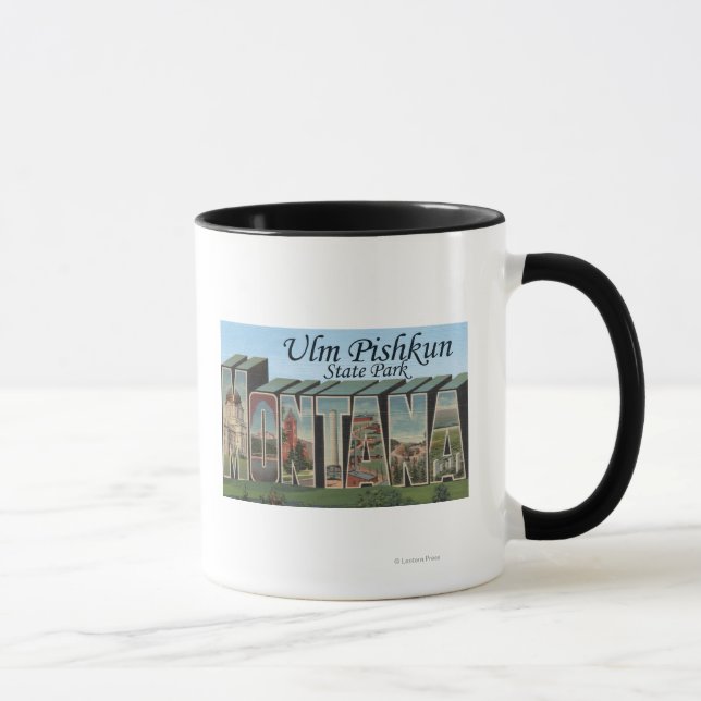 Ulm Pishkun Staat Park, Montana Tasse (Rechts)