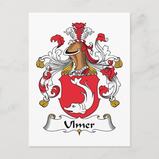 Ulmer Familienwappen Postkarte (Vorderseite)