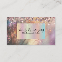 Ulrica Rose Glitzer Halo Business Card Visitenkarte