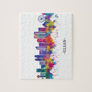 Ulsan South Korea Skyline Puzzle