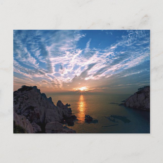 Ulsan, Südkorea Sunrise Postkarte (Vorderseite)