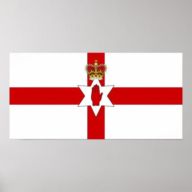 Ulster Banner Northern Ireland Flag Poster (Vorne)
