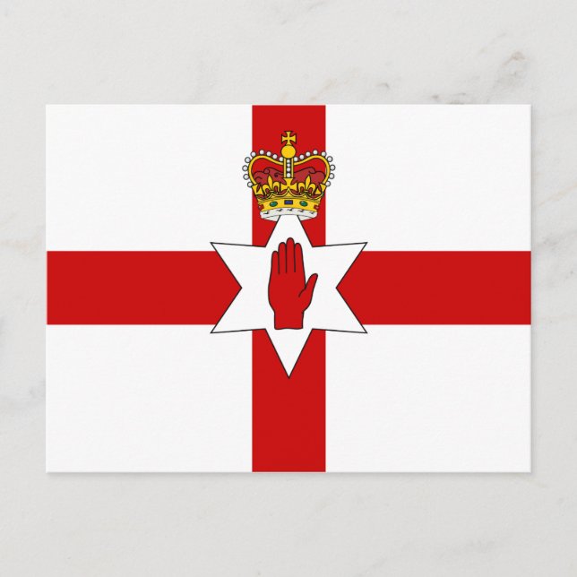 Ulster Banner Northern Ireland Flag Postkarte (Vorderseite)