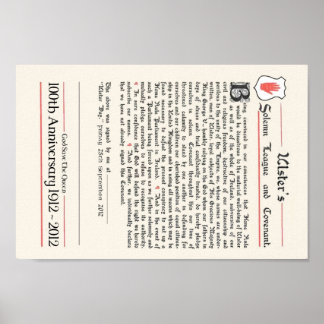 Ulster Covenant Poster