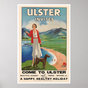 Ulster Irland Kunst Irisch Reise Poster Druck