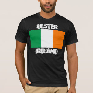 Ulster, Irland mit irischer Flagge T-Shirt