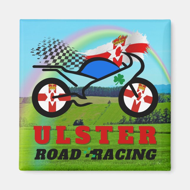 Ulster Motorrad Road Racing Magnet (Vorne)