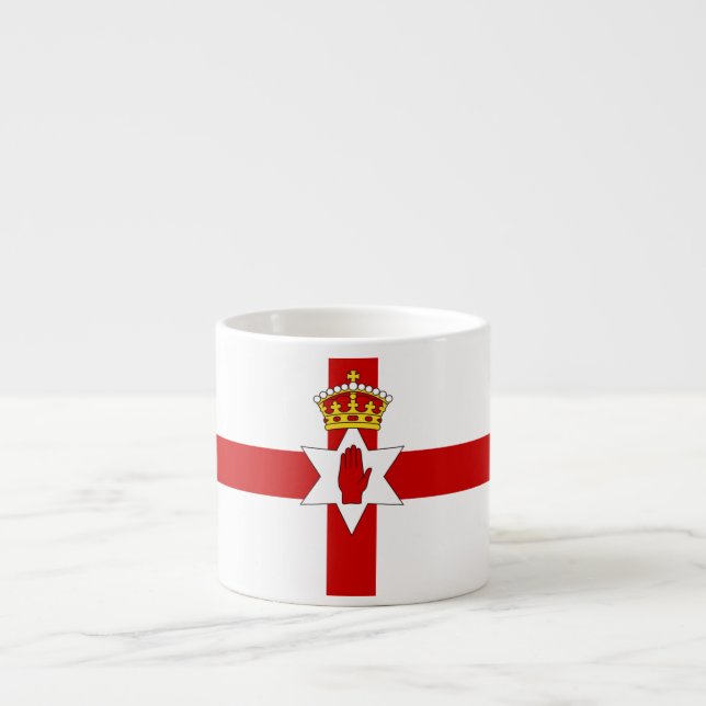 Ulsterflagge Nordirland Espressotasse (Vorderseite)