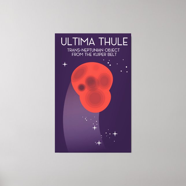 Ultima Thule Keiper Belt Weltraumkunst Leinwanddruck (Vorderseite)