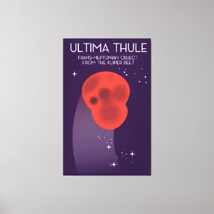 Ultima Thule Keiper-Gürtel Weltraumkunst Leinwanddruck