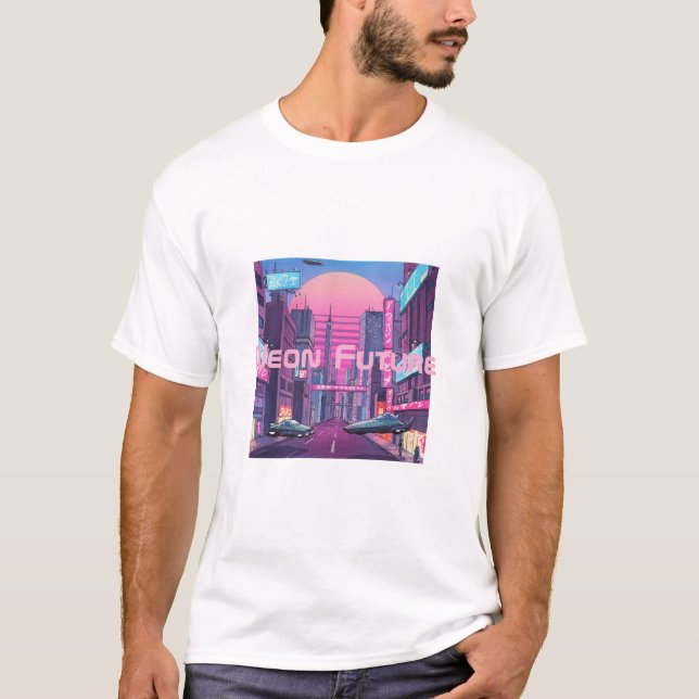 Ultimate 80er Retro Future T Shirt - Synthwave Neo (Vorderseite)