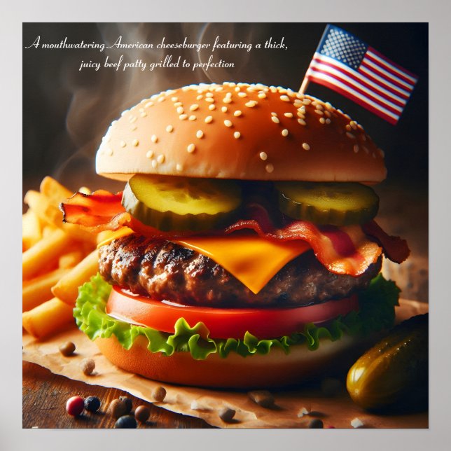 Ultimate American Cheeseburger Experience Poster (Vorne)