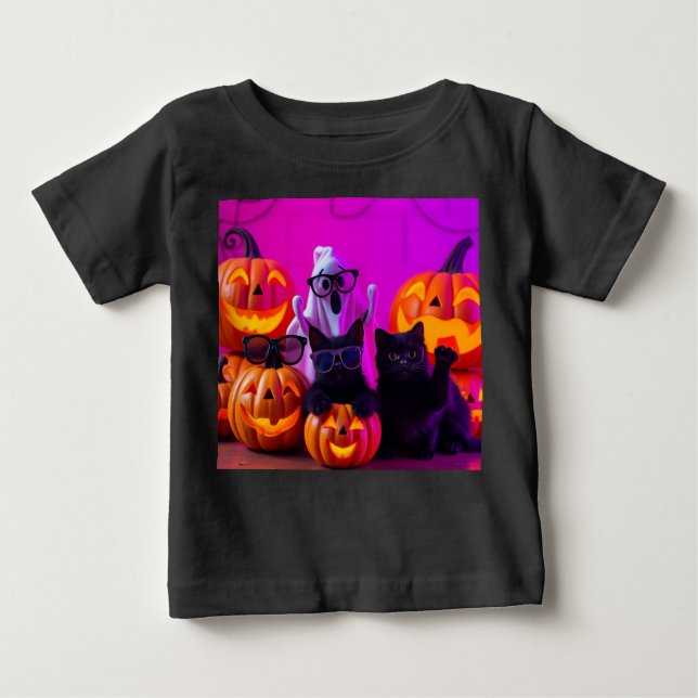 Ultimate Baby Halloween T-Shirt - Funny Pumpkins G (Vorderseite)