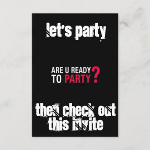 ULTIMATE ***BEREIT MIT PARTY*** PARTY EINLADUNG