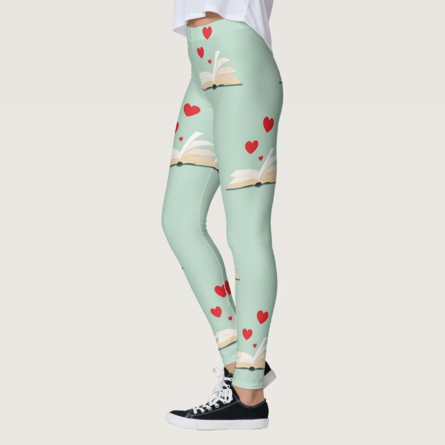 ***ULTIMATE BOOK LOVER'S*** MIT HERZEN LEGGINGS (Links)