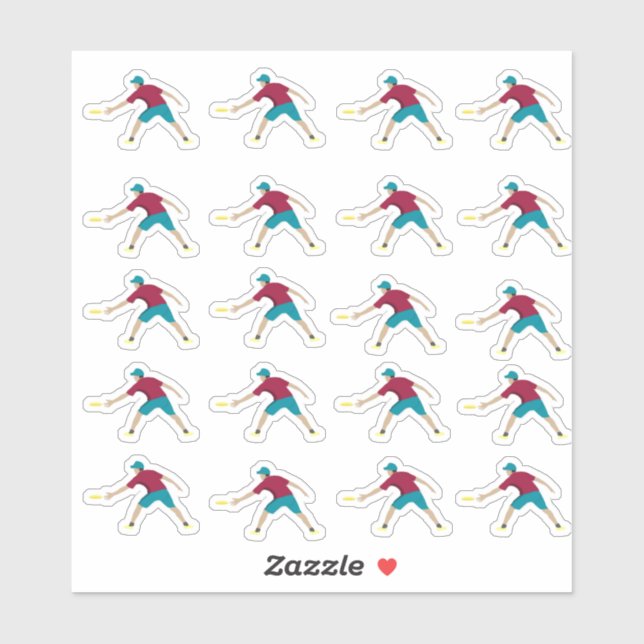 Ultimate Frisbee Aufkleber (Blatt)