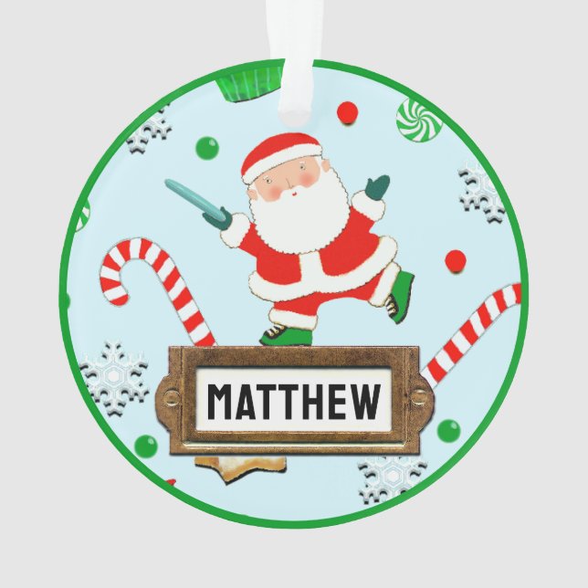 Ultimate Frisbee Christmas Collectible Ornament (Rückseite)