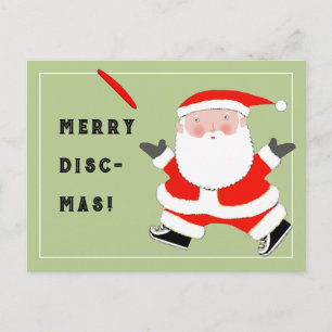 Ultimate Frisbee Christmas Postkarte