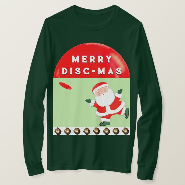 Ultimate Frisbee Christmas T-Shirt (Design vorne)