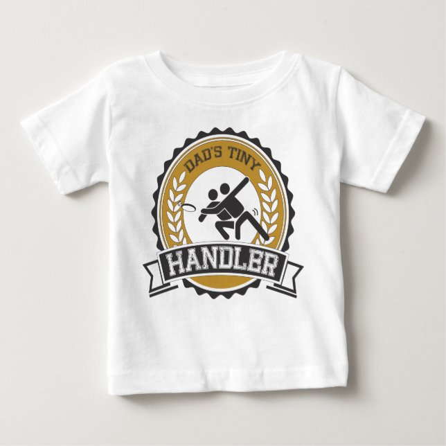 Ultimate Frisbee - Daddys kleiner Handler Baby T-shirt (Vorderseite)