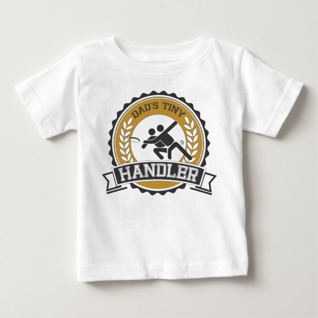 Ultimate Frisbee - Daddys kleiner Handler Baby T-shirt (Vorderseite)