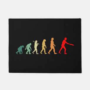 Ultimate Frisbee Disc golf Evolution Retro Funny Fußmatte
