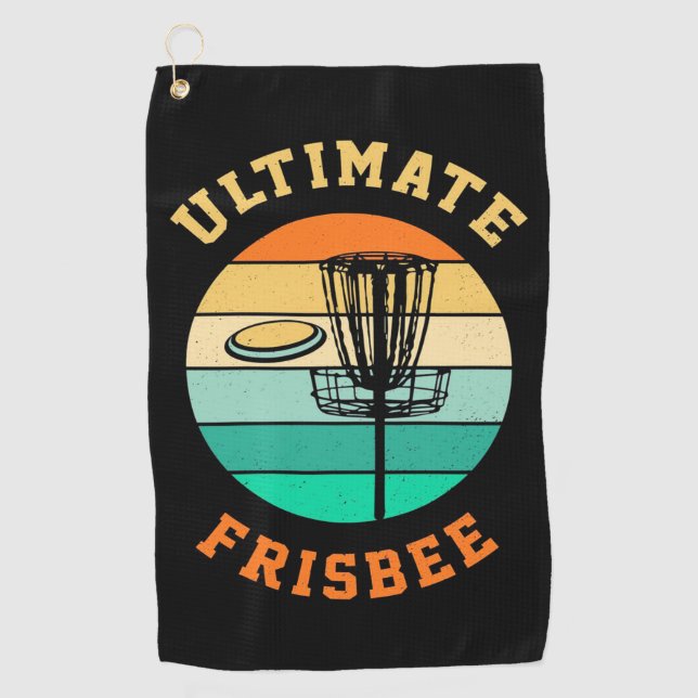 Ultimate Frisbee Disc Golf Golfhandtuch (Vorderseite)