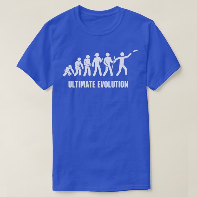 Ultimate Frisbee Evolution Classic TShirt (Design vorne)