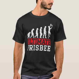 Ultimate Frisbee Evolution Flying Disk Sport T-Shirt