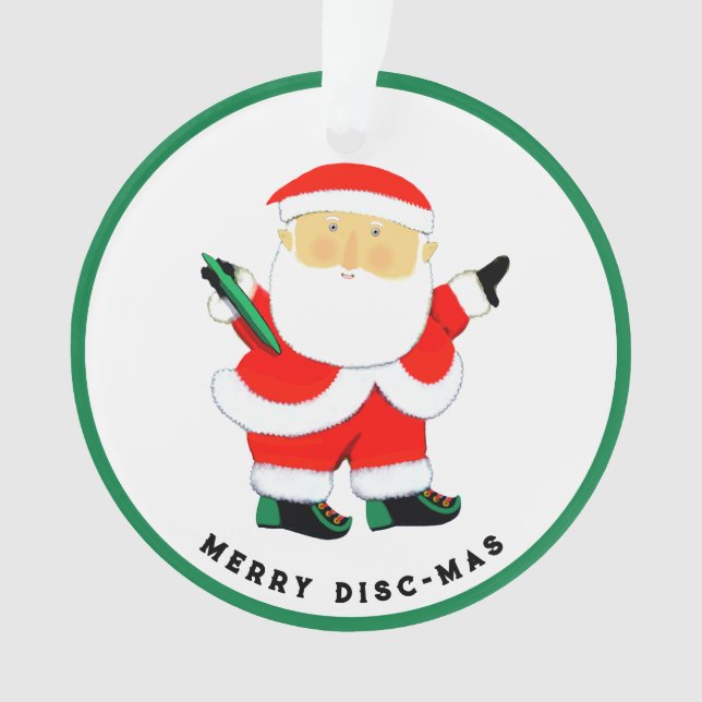 Ultimate-Frisbee-Feiertagsgeschenke Ornament (Vorderseite)