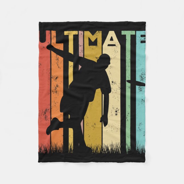 Ultimate Frisbee Frolf Disc Golf Spieler Fliegende Fleecedecke (Vorderseite)