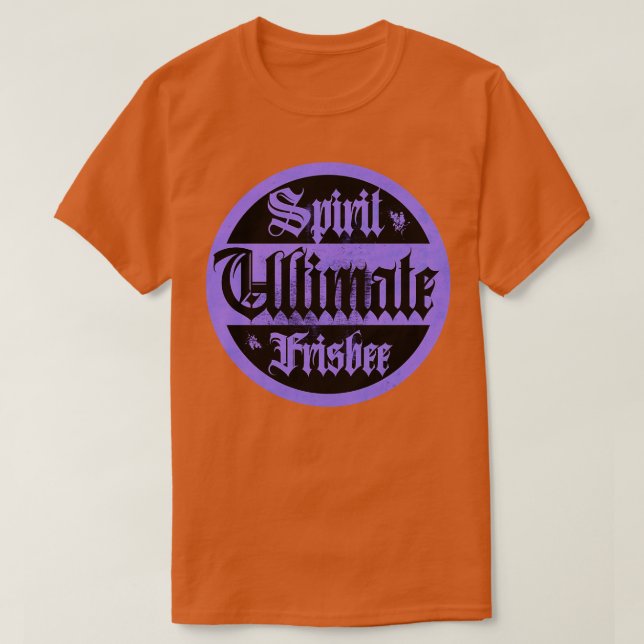 Ultimate Frisbee Lila Spirit T-Shirt (Design vorne)