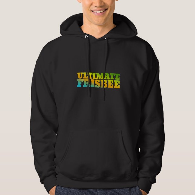 Ultimate Frisbee mit Naturfarben Hoodie (Vorderseite)