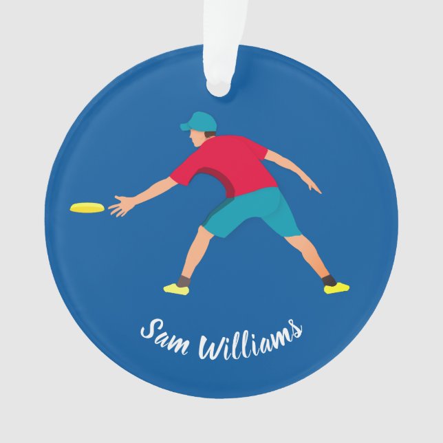 Ultimate Frisbee Ornament (Vorderseite)