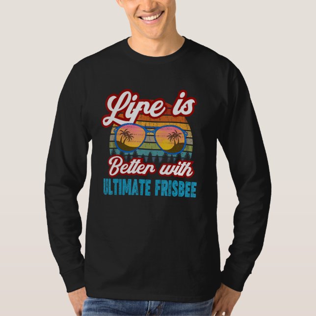 Ultimate Frisbee Player  With Ultimate Frisbee T-Shirt (Vorderseite)