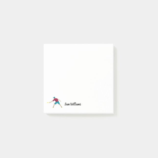 Ultimate Frisbee Post-it Klebezettel (Vorderseite)