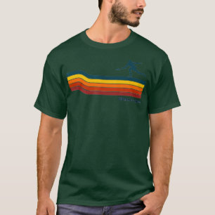 Ultimate Frisbee Retro Color Lines T-Shirt