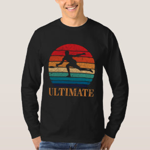 Ultimate Frisbee Retro Player Flying Disk Threadin T-Shirt
