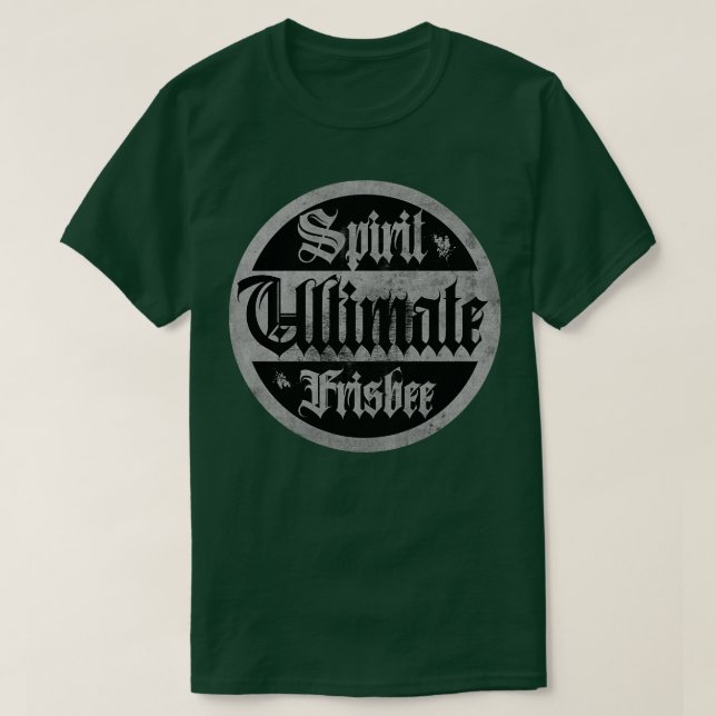Ultimate Frisbee Spirit BW T-Shirt (Design vorne)